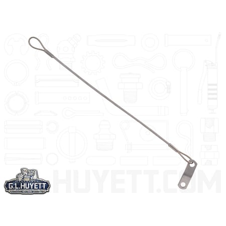 Itw Shakeproof Loop with Tab Lanyard, 6 in, 3/64 in Pin Dia., Stainless Steel, Nylon Coated TSS1-046-6000NT/B